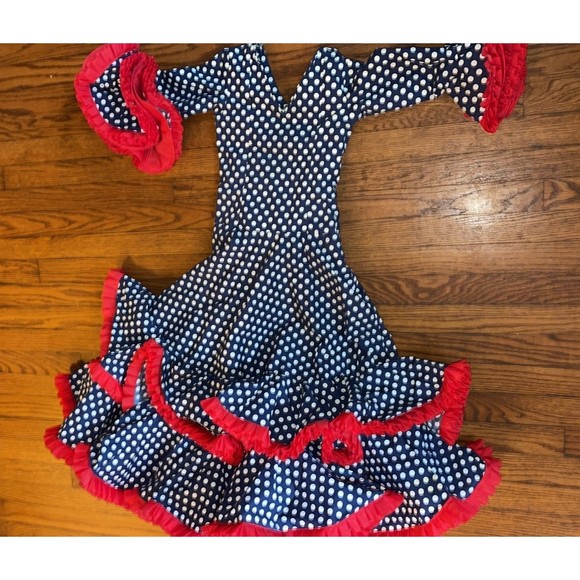 Vintage Confecciones Roal Sevilla Flamenco Spanish Ballroom Costume XXS(5 1/2 - Picture 1 of 9